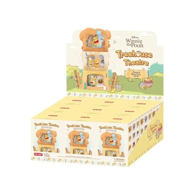 

POPMART Winnie The Pooh Treehouse Theatre Series Blind Box Toys Kawaii Anime Action Figure Caixa Caja Surprise Mystery Box