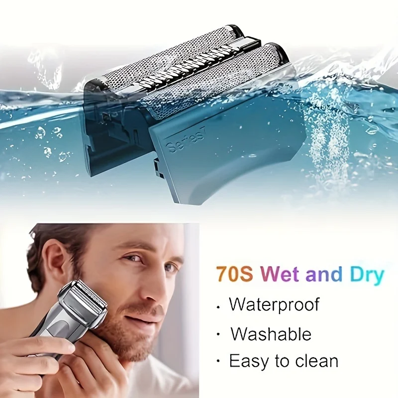 Replacement Electric Shaver Head Foil And Blade For  Series 7 Shaver 70B 70S Replacement Electric Shaver Heads For Braun