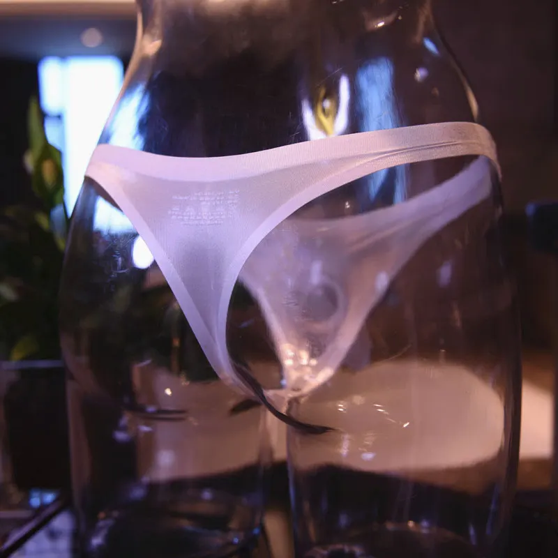 مثير الرجال الدانتيل منخفضة الارتفاع g-سلسلة U محدب الحقيبة شير سلس g-سلسلة COCkring مفتوحة إغلاق القضيب غمد موجز الملابس الداخلية مثلي الجنس ارتداء