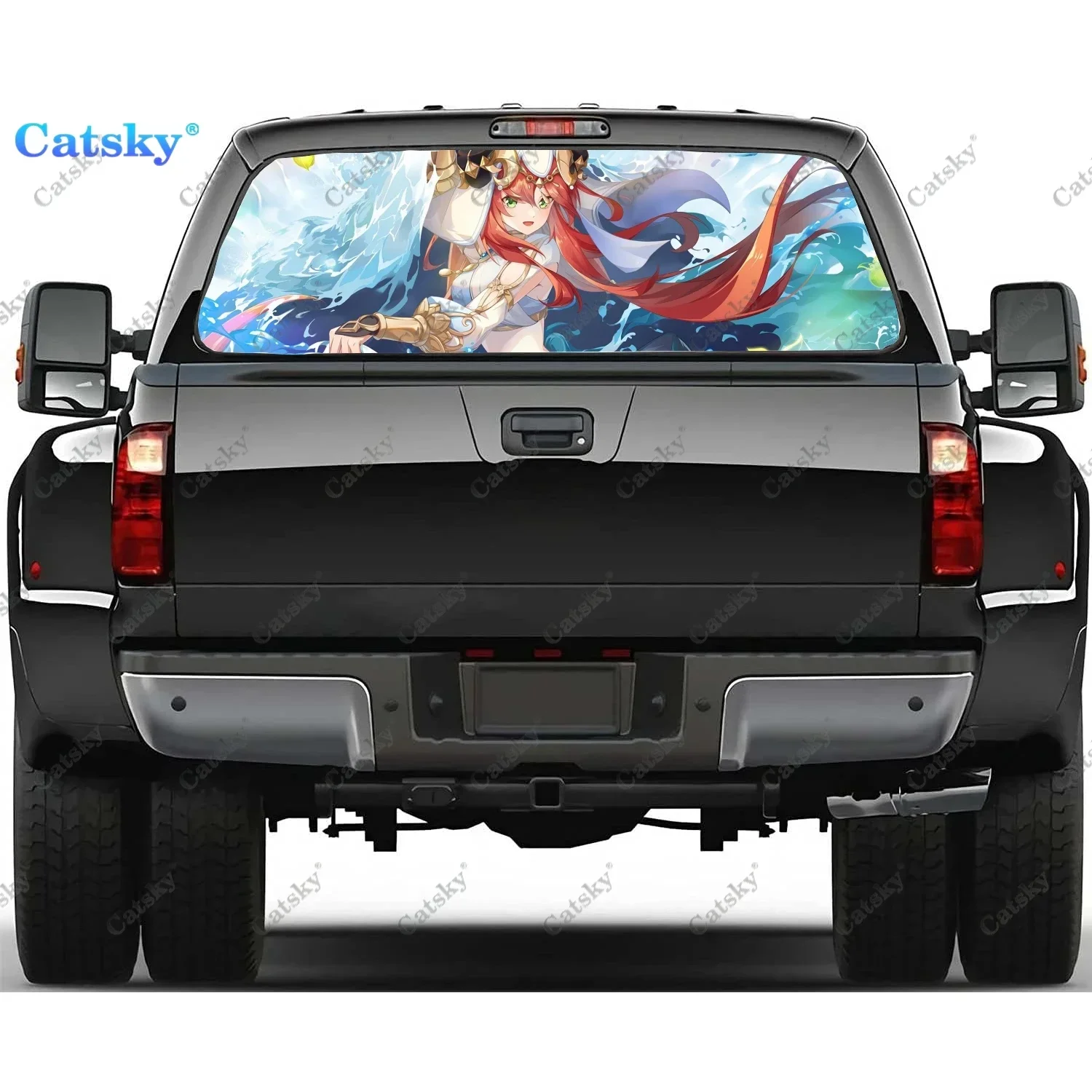 

Nilou Genshin Impact Anime Car Window Stickers Vinyl Translucent Graphic Accessories Truck Paint Film Cars Decals