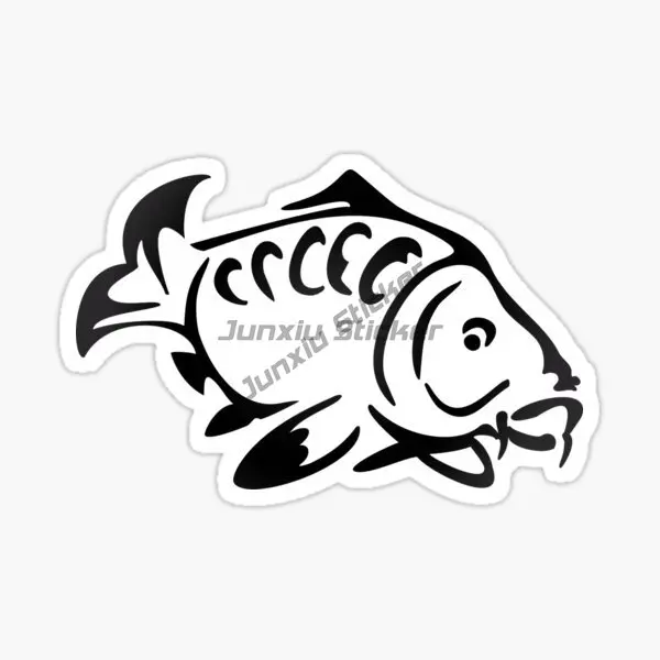 

CARP FISHING KEEP CALM GO FISHING Creative Car Stickers Vinyl Self-adhesive Decorative Accessories Decals