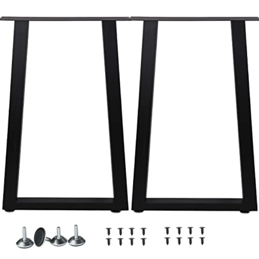 

Metal Table Legs Heavy Duty Square Tube Desk Frame Modern Dining Table/Coffee Table Legs, Set of 2 U