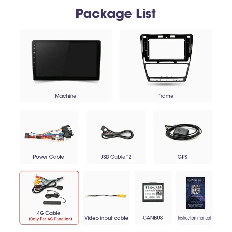 JMCQ-Autoradio Android 12 de 10.1 Pouces avec Navigation GPS, Lecteur MultiXXL Vidéo, RDS, DSP, 2din, pour Volkswagen SKvocation Octavia 2, A5