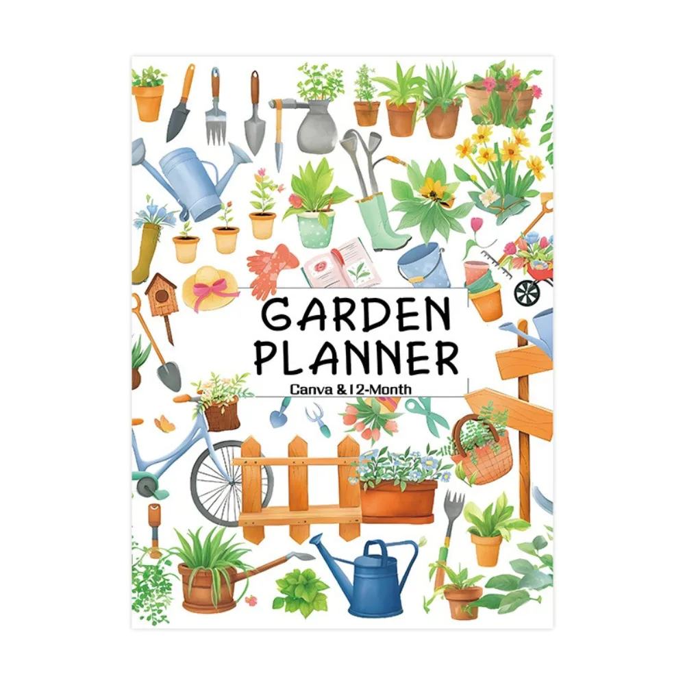 

Colorful Plant Care Watering Planner Efficient Cartoon Floral Garden Planner Paper Plant Care Checklist For Home Gardeners