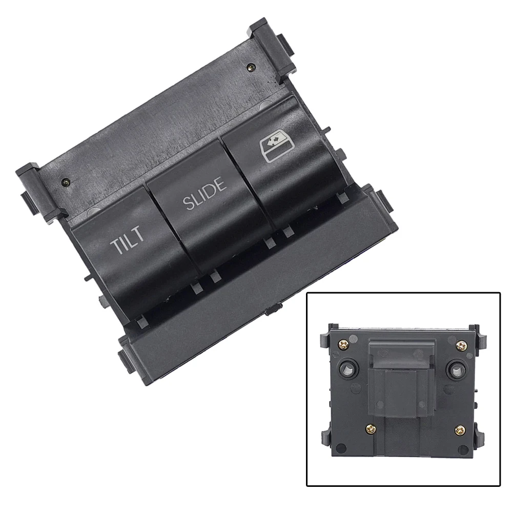 Roof Console Black Sunroof Switch ABS Material Easy Installation Overhead Console Button OEM Cross-reference SW6643