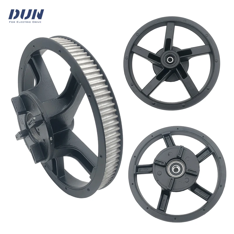 8M Belt Pully Synchronizes 12*3.5\'\' Rear Wheel Assembly Kits for QS120 QS138 Mid-drive QSMotor