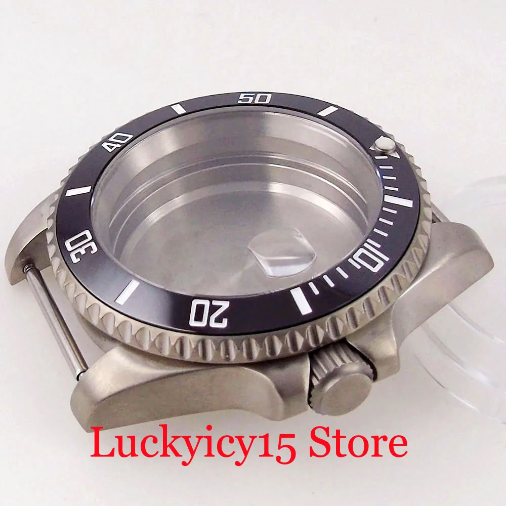 40MM Watch Accessories Unidirectional bezel Titanium Case 200m Waterproof Sapphire Crystal Fit NH35A NH34A NH36A ETA2824 PT5000