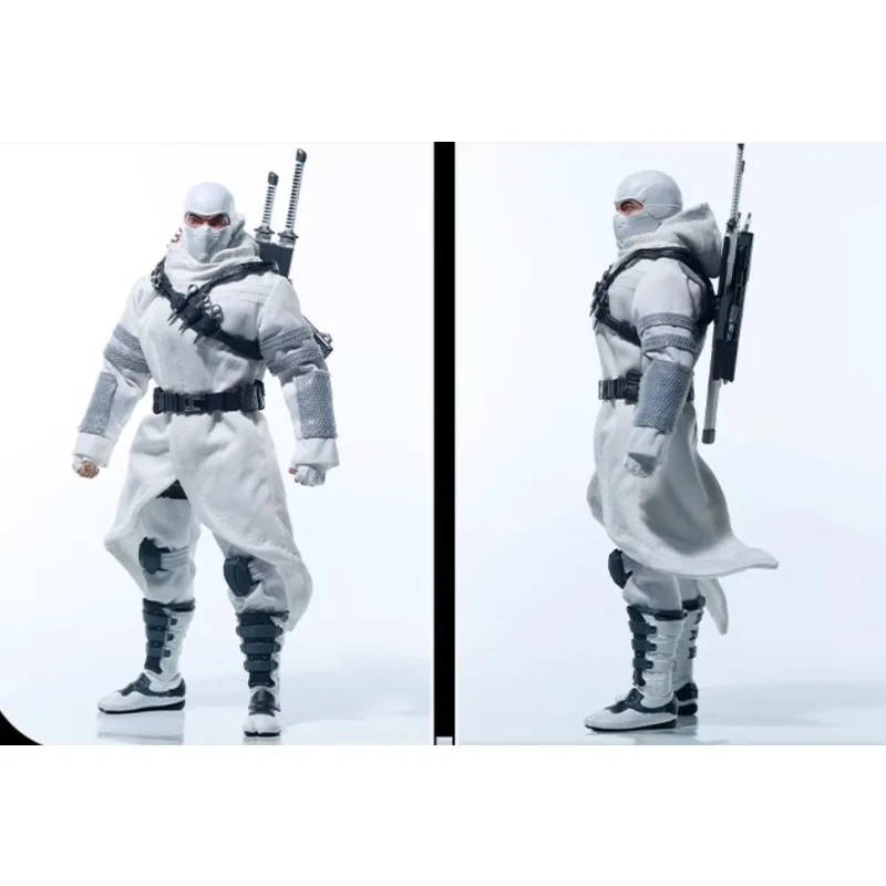 

(NO FIGURE) 1/12 Scale White Coat for 6'' Male Figures White Ghost