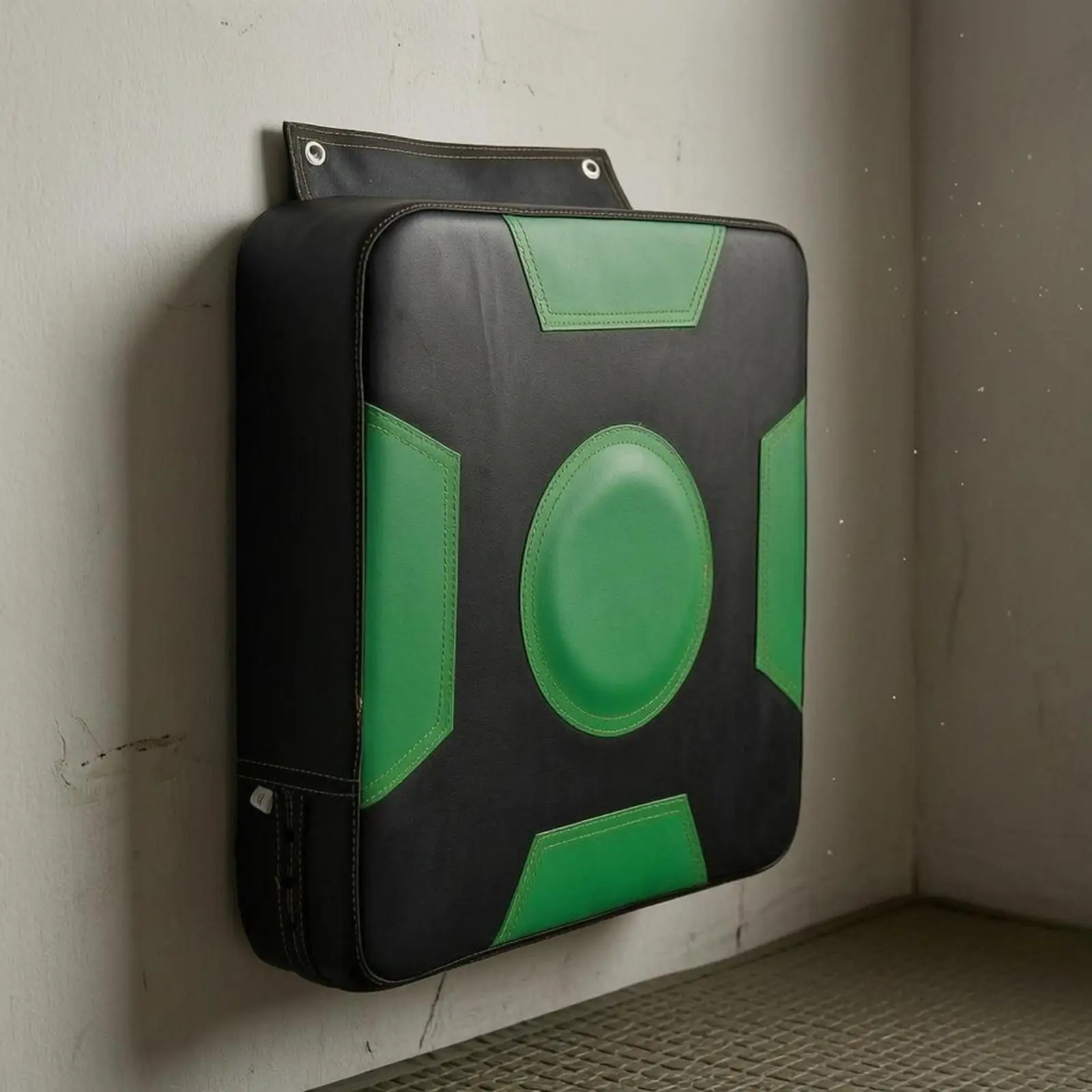 Rounded Corners Wall-Mounted Boxing Target Pad Black Boxing Wall Pad Space