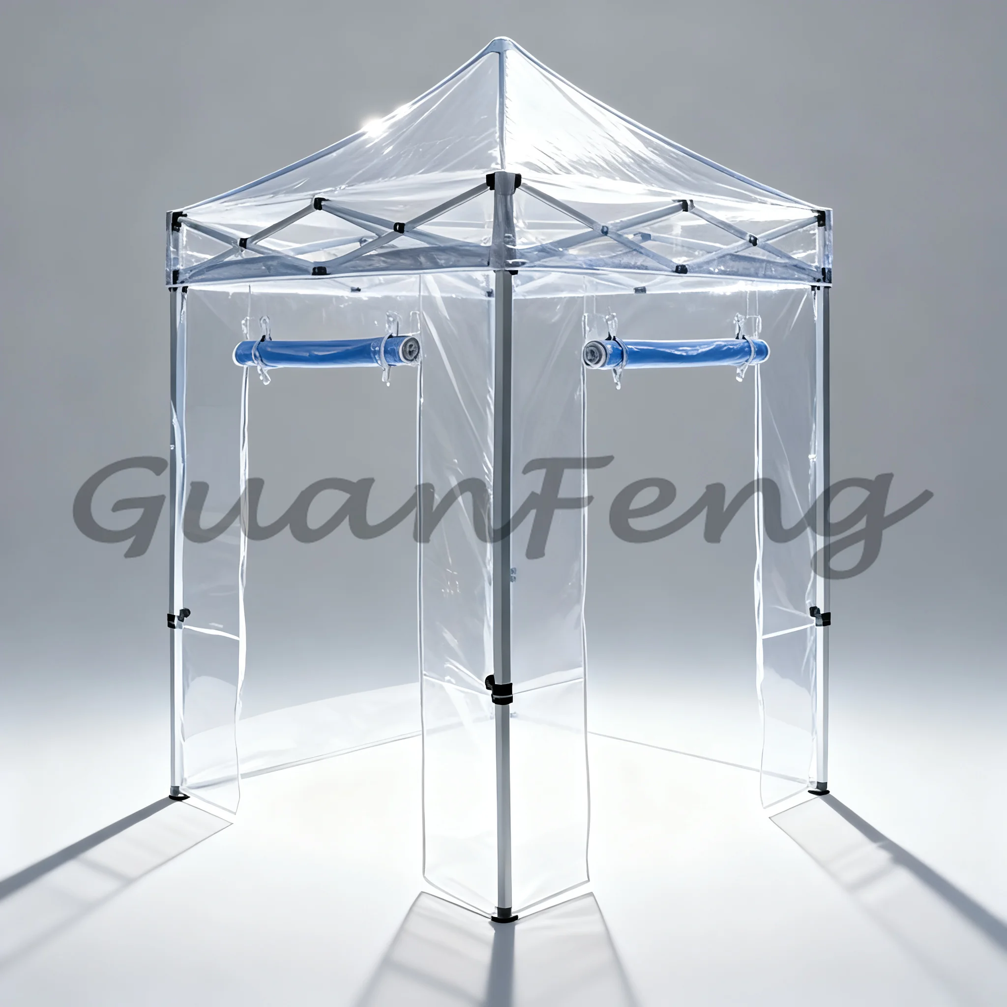 Transparent Cool Canopy 3x3 Outdoor Folding Tent Portable Rainproof Sun Shelter Balcony Insulated Flower Room For Home Garden