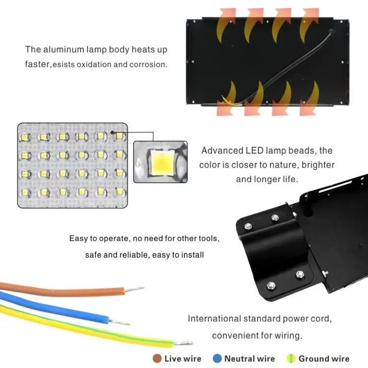 Imagem -05 - Holofote Led para Áreas Externas à Prova Dágua para Iluminação de Jardim Estrada e Rua 100w 220v240v