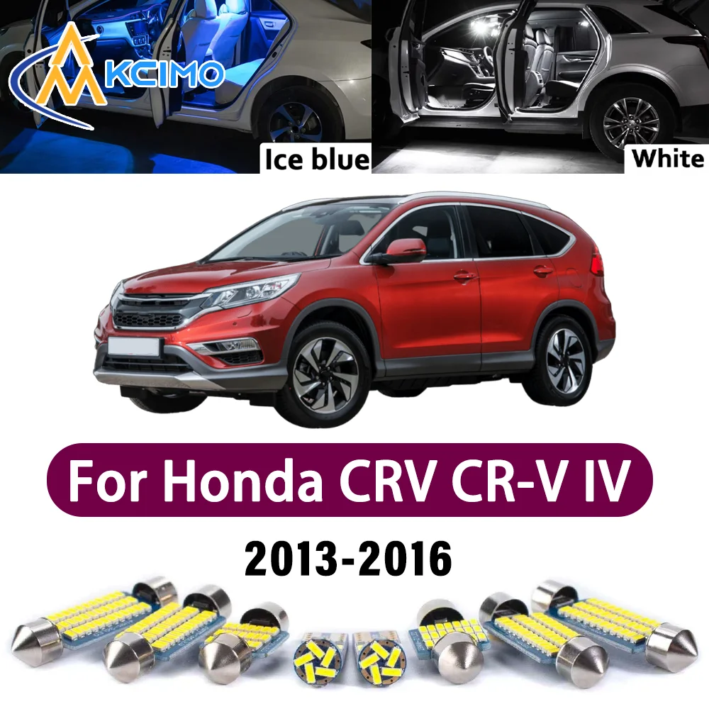 

Error Free LED Interior Light Kit for Honda CRV CR-V IV MK4 4 2013-2016 Premium Bright Dome Trunk Mirror Reading Lamps Canbus