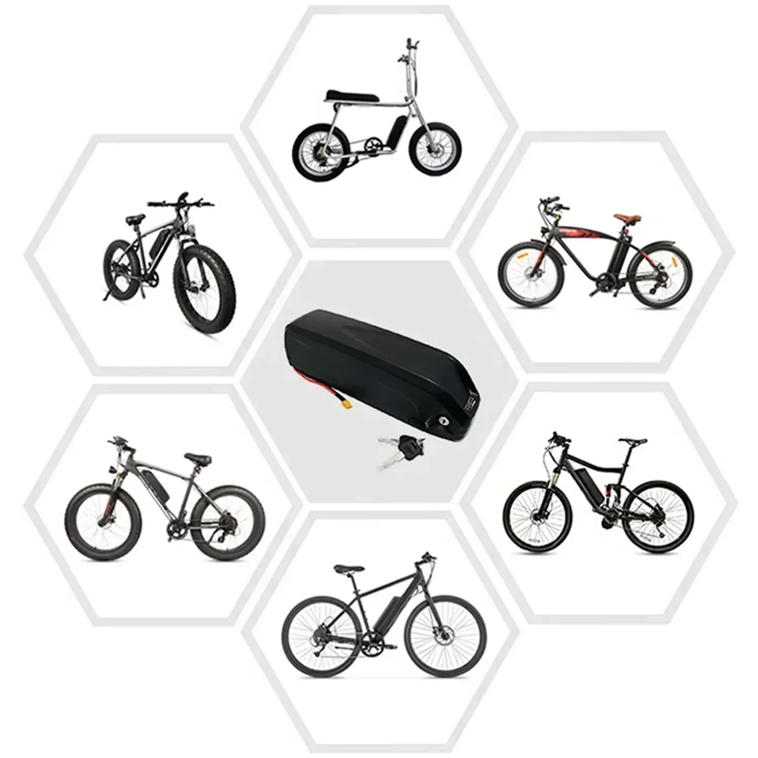 18650 Hailong Battery 36V 48V 52V 9Ah 12Ah 15Ah 18Ah for Bafang BBS02 BBS03 BBSHD Motor Hailong Battery 36V Hailong 48V