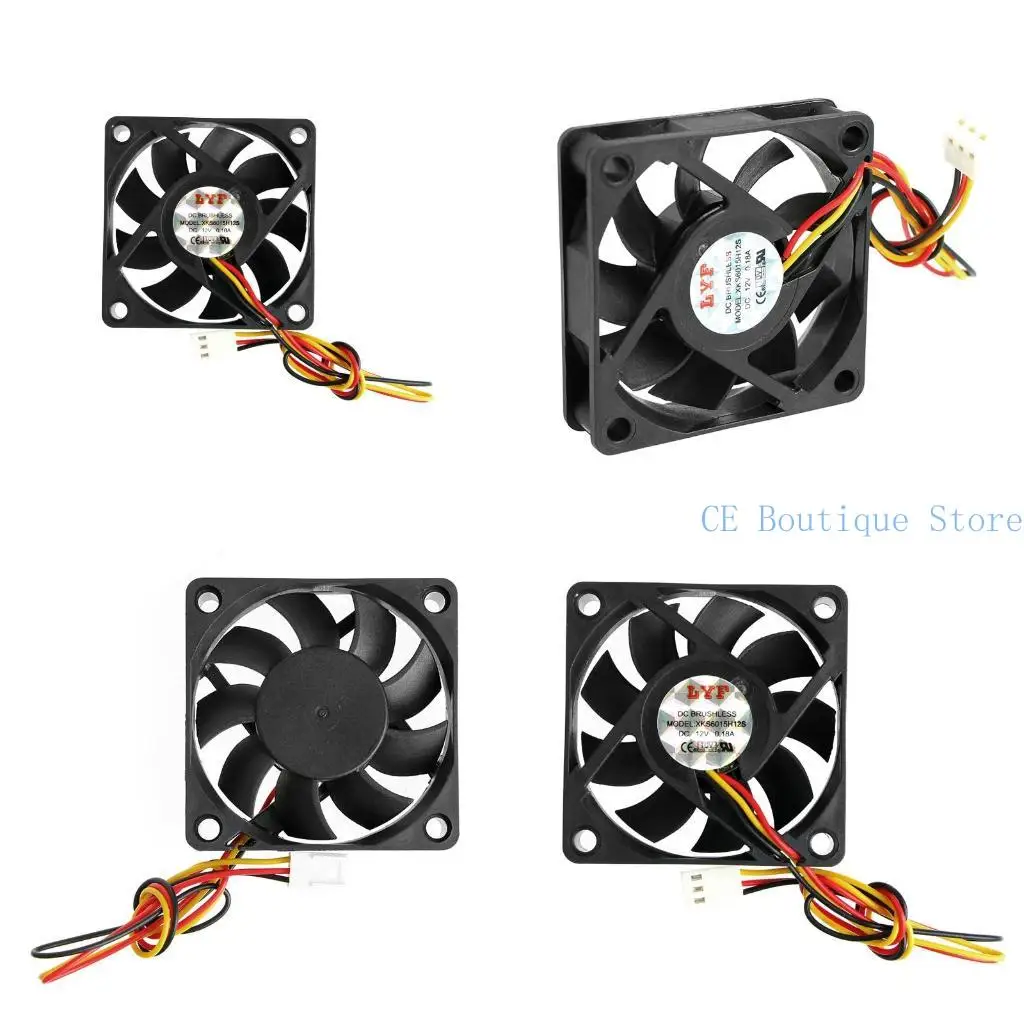 

652F 60x60x15mm CPU COLING Вентилятор 12 В 3PIN Silent PWM вентилятор ЦП