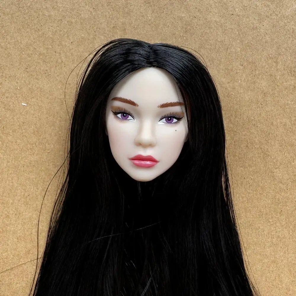 1/6 Maßstab Modellpuppenköpfe mit Maulwurfdetail, mehrfarbige Haaroptionen, braune, weiße, beige Hauttöne für Puppenbau-Sammlerstücke – Detail 29