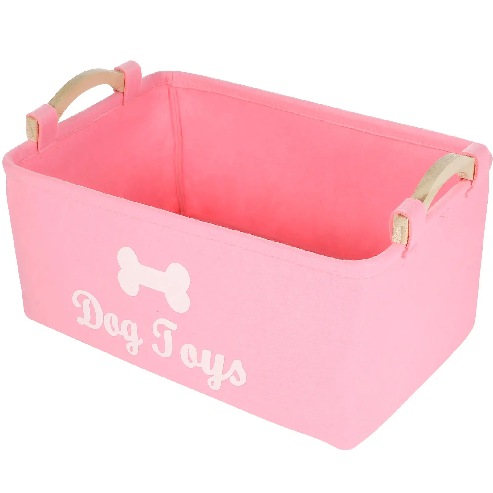 Cajas de Almacenamiento para Mascotas, Contenedor Rosa para Perros, Organizador de Fieltro, Cestas y Organizadores