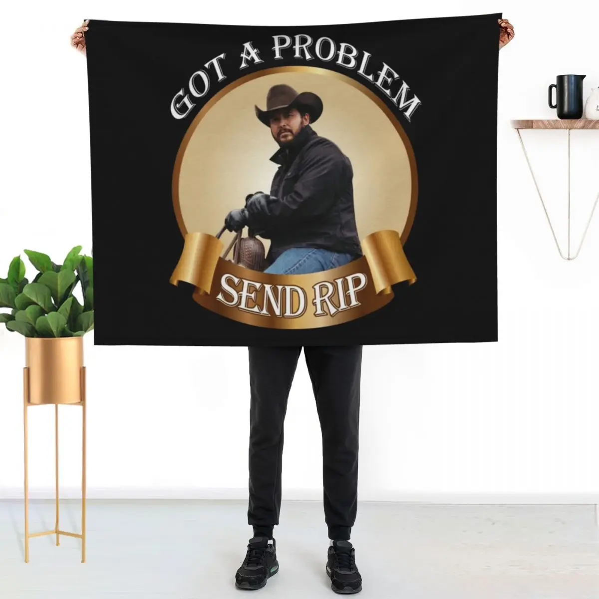Rip Wheeler Got A Problem Send Rip Rip Wheeler Cool Trending American TV series Dutton Ranch Classic Throw Blanket