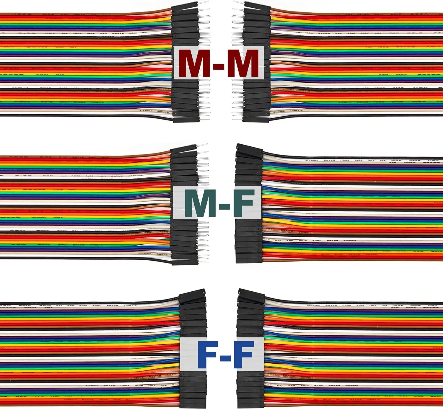 120PIN Dupont Cable 10cm Jumper Wire Male to Male Female to Female PCB DIY Kit for Electronics