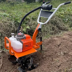 Micro Tiller Small Agricultural Gasoline Rotary Tiller Household Agricultural Gardening Tools Micro Tillage Machine 8800W 1100mL