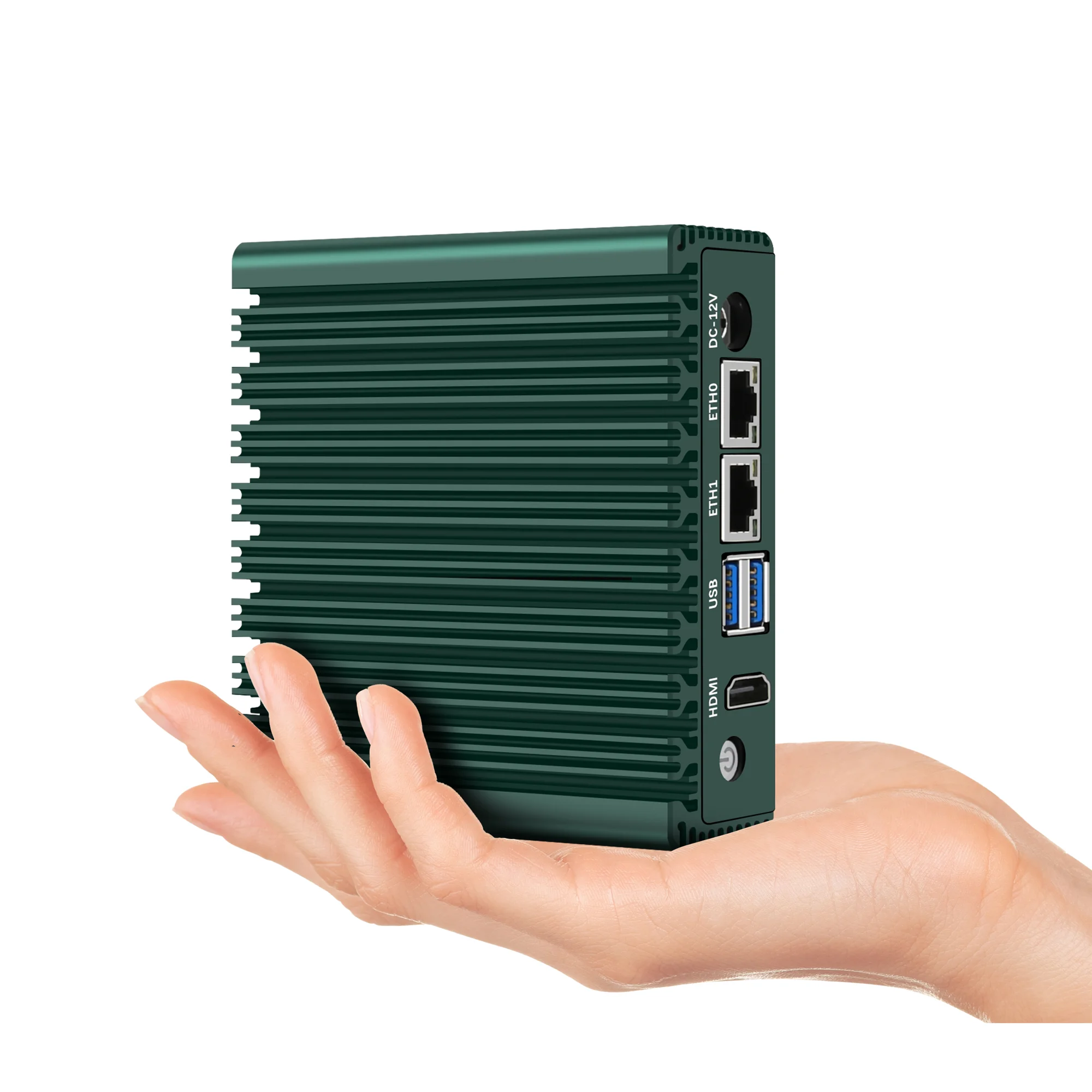 Mini Router Fanless com Quad Core, 4 Threads, Baixo Consumo de Energia, X86-P1, N3050, N3160, N3700