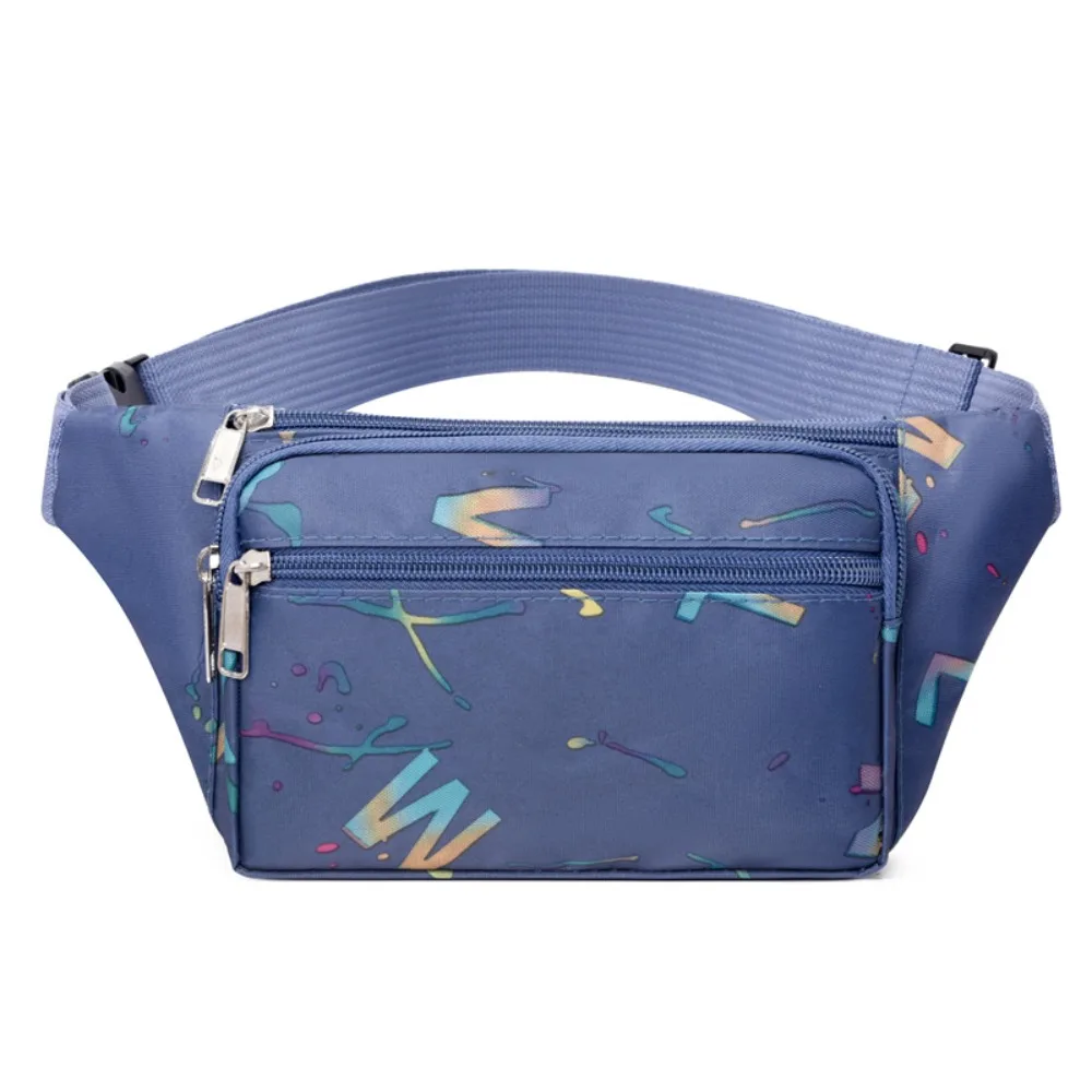 

Multifunction Oxford Women Fanny Packs Large Capacity Anti-theft Running Waist Bag Multi-pocket Lightweight Mobile Phone Bag