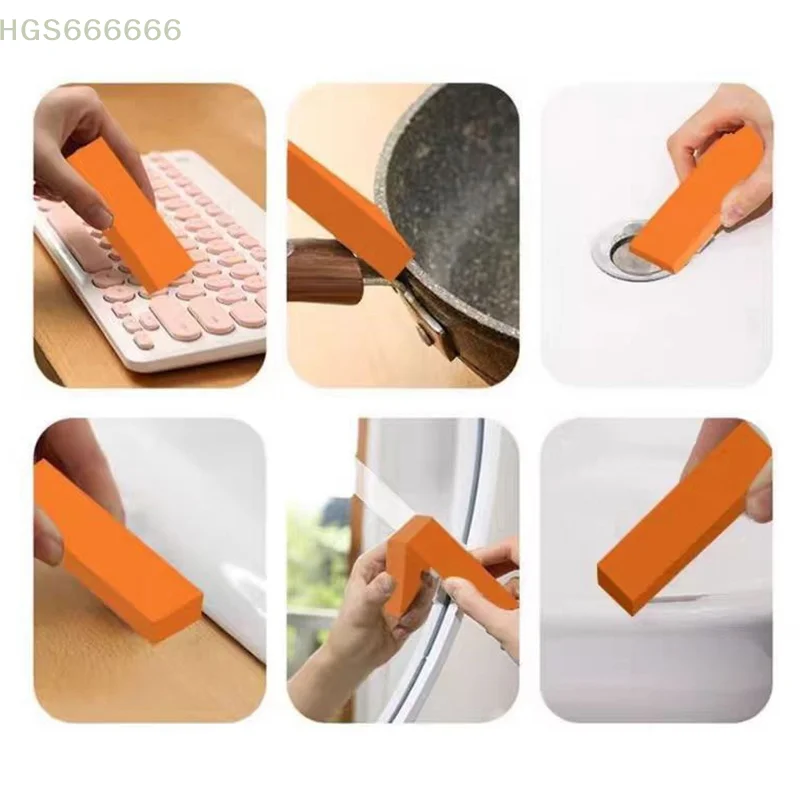 

2Pcs Bathroom Glass Rust Remover Cleaning Brush Easy Limescale Eraser Rubber Household Cleantool Kitchen Toilet Rust Brush