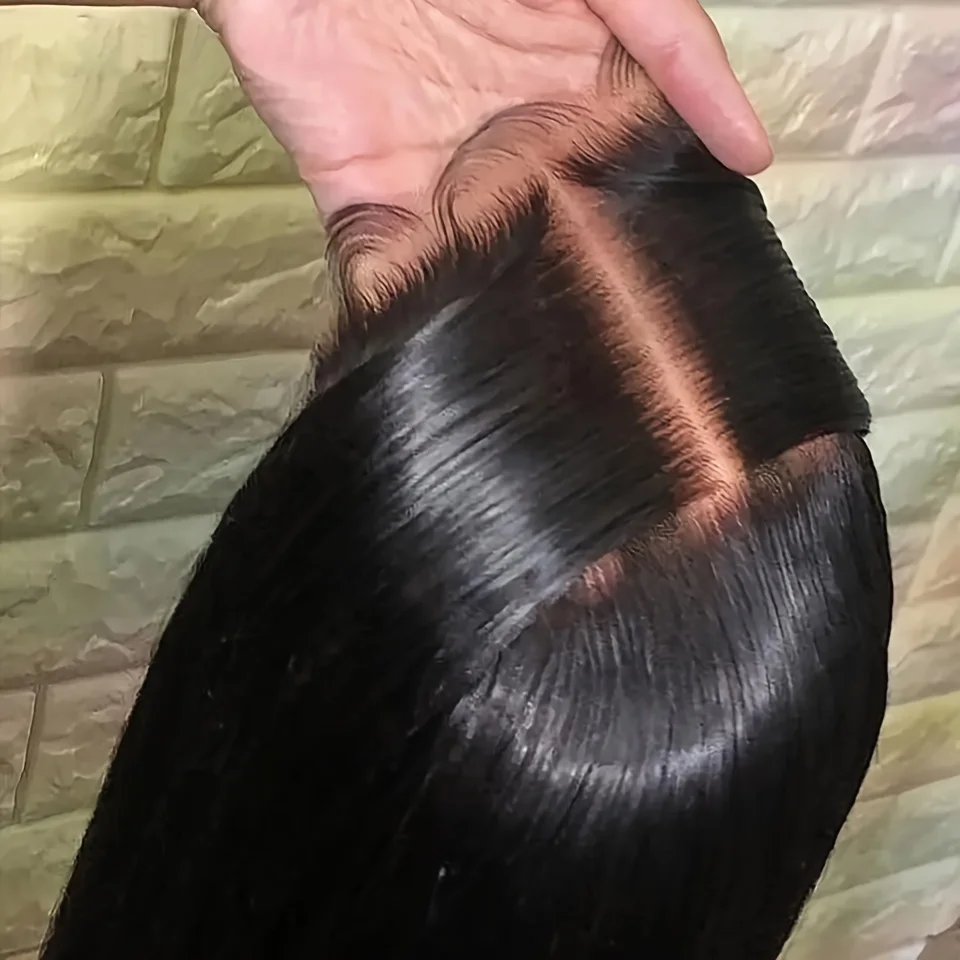 Black Straight Human Hair Wigs 13X6 Hd Lace Frontal Wig 30 40 Inch 13X4 Brazilian Pre Plucked Front Wig For Women 250 Density