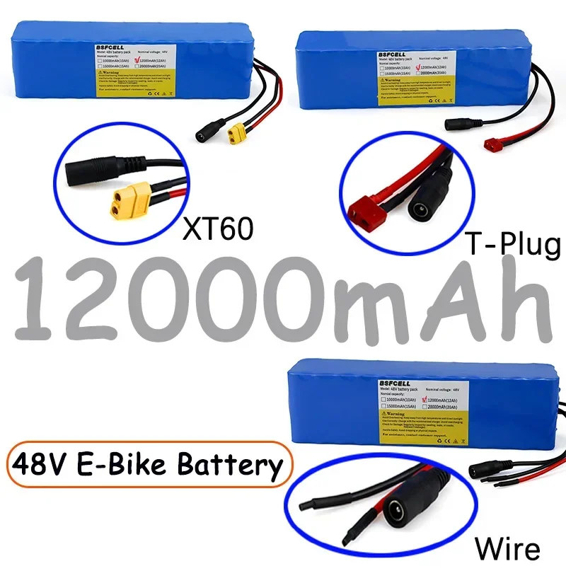 New Style 48V Lithium Battery 48V E-bike Battery, Ebike Battery 10Ah/12Ah/15Ah/20Ah With BMS For Ebike Battery