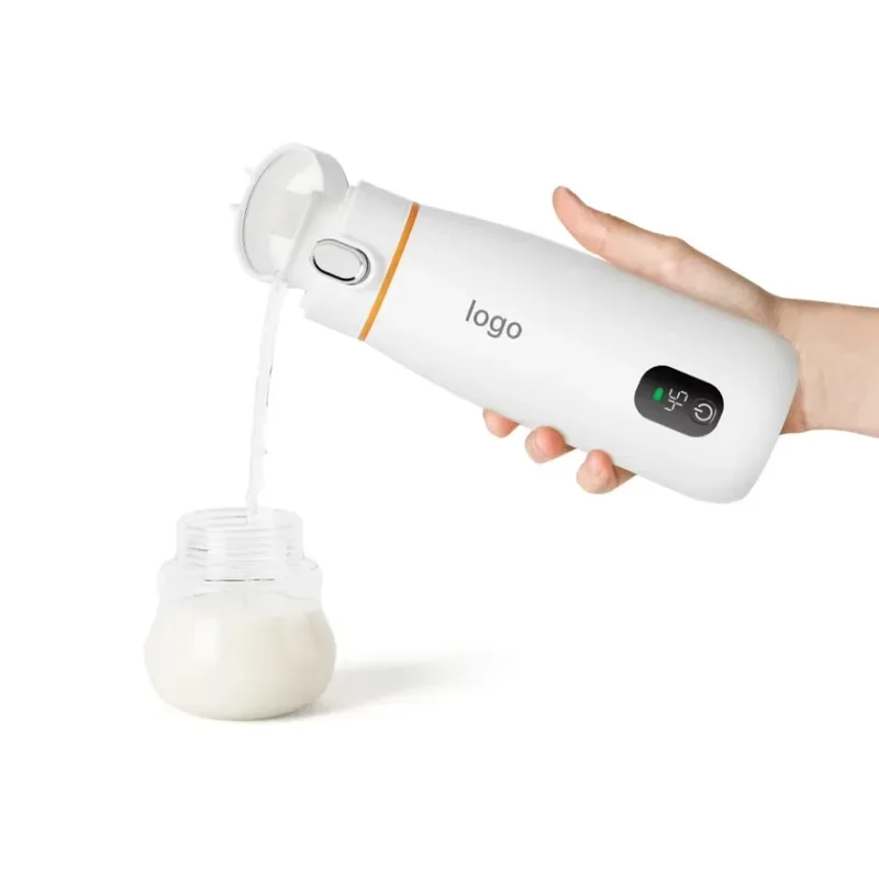 350ml Portable Stainless Steel Breast Milk Bottle Warmer Multi-Function Baby Bottle Warmer US Plug Rechargeable Smart Feature