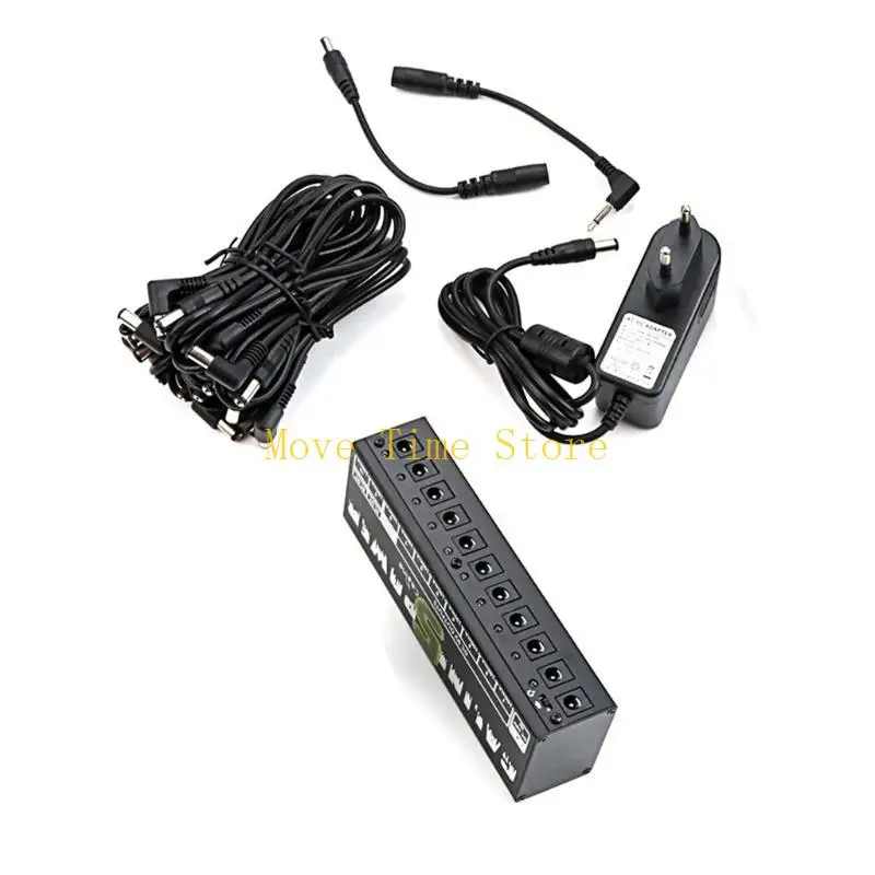 92ME Guitar Pedal Power Supply 10 Isolated DCOutput Bass Effect Pedals Power Supply