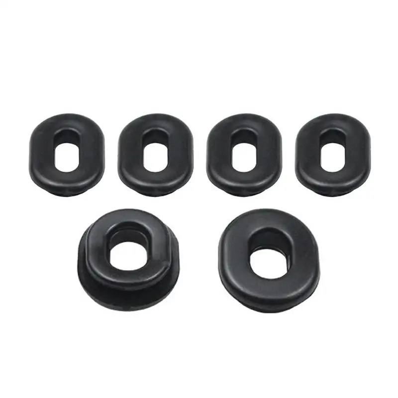Motorcycle Rubber Grommets 6pcs Grommets Kit Replacement Rubber Grommets For Motorcycle & Easy To Install For Battery Covers