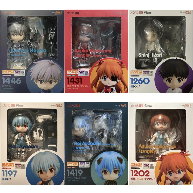 In Stock Original Good Smile Nendoroid GSC 1202 1197 1261 1260 1431 1419 1445 1482 Soryu Asuka Langrey REI AYANAMI Shinji Ikari