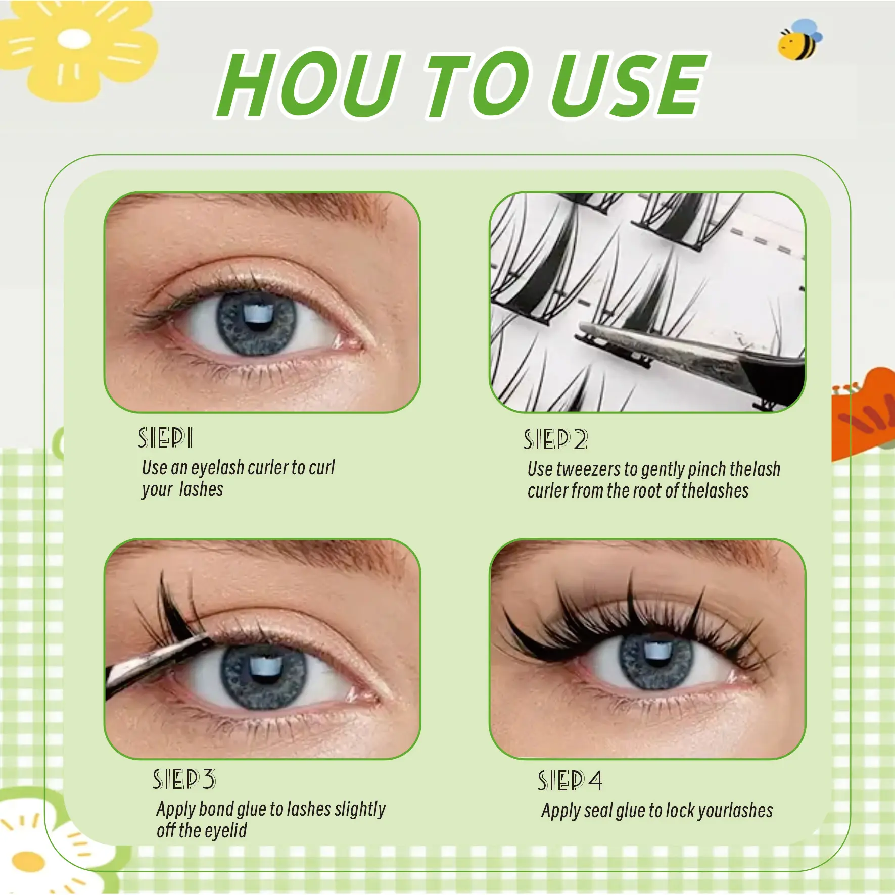 Marks Future Self-Adhesive False Eyelashes, Comic Angel Style, 50 Pieces, Large Capacity, Eyelashes with Thin Black Stems, Korean and Japanese Style. Ultra-Dense but Natural, Lively and Curly, Pure and Suitable for Photography Parties, Suitable for Daily Use. Beginner-Friendly Length 10-14 Millimeters.