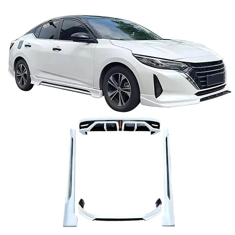 For Nissan Sylphy 2023 Front Lip Rear Lip Side Skirts ABS Plastic Car Bumper Car Bodykit Auto Parts Diffuser Splitter