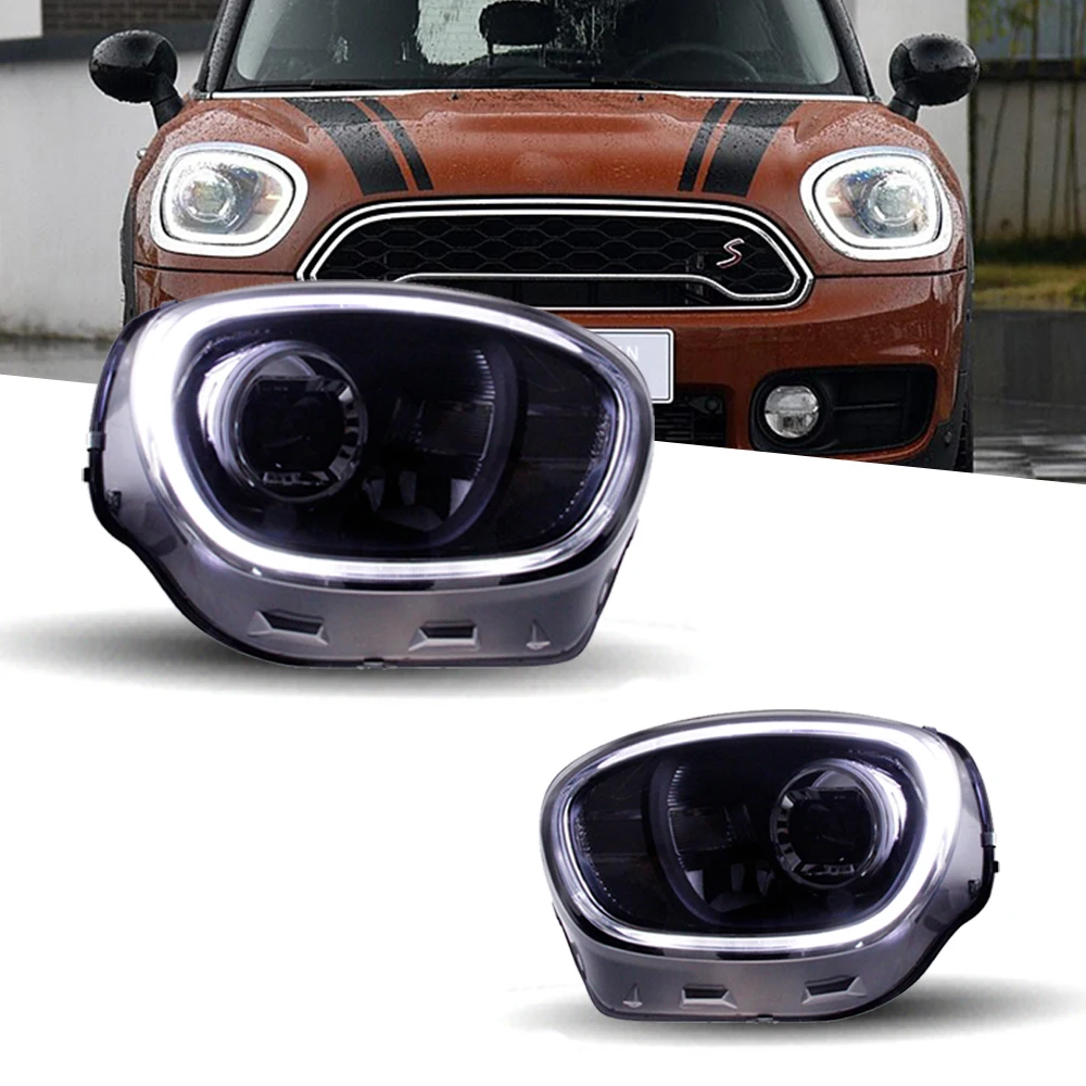 Headlight For MINI Countryman F60 LED Headlights 2017 2018 2019 Head Lamp Car Styling DRL Signal Projector Lens Auto Accessories