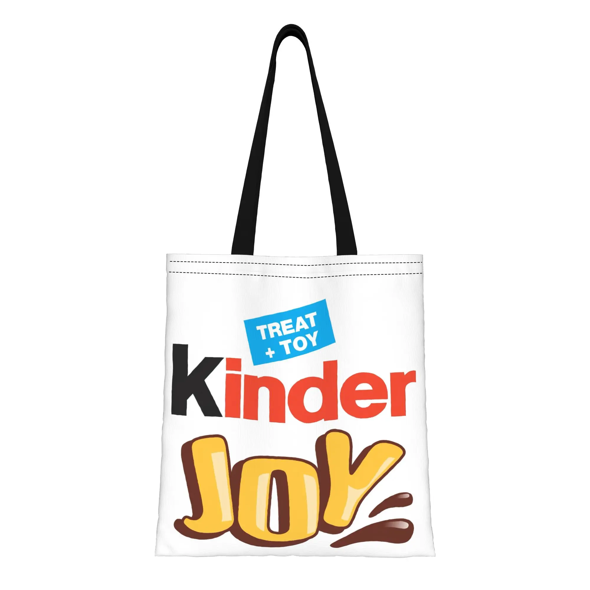 Kinder Bueno 8 kinder  Canvas Tote Bag Perfect for Shopping Women's Top-Handle Bags