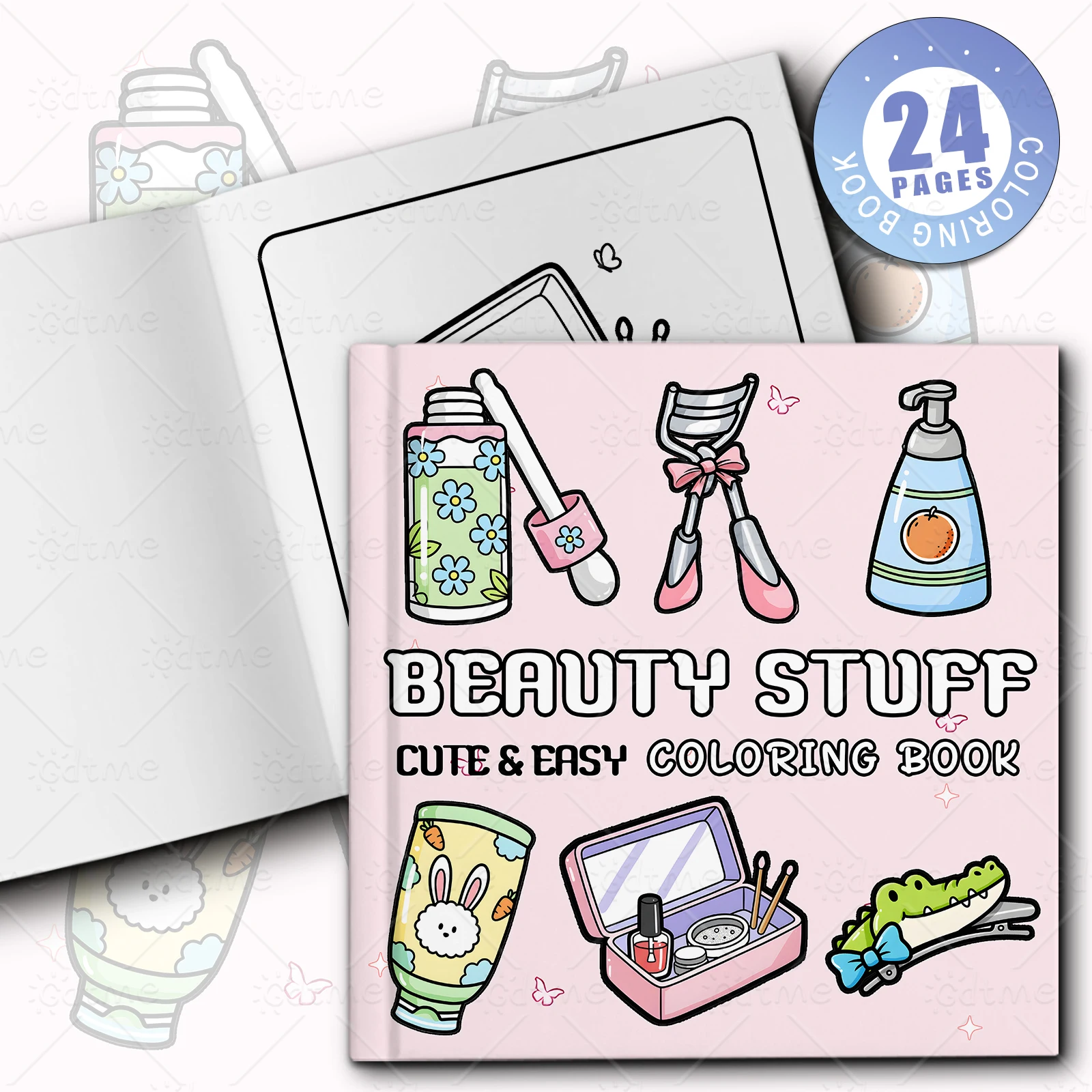 BEAUTY STUFF Coloring Book for Adults Featuring Cute Cozy Daily Activities for Relaxation (Cozy Spaces Coloring)