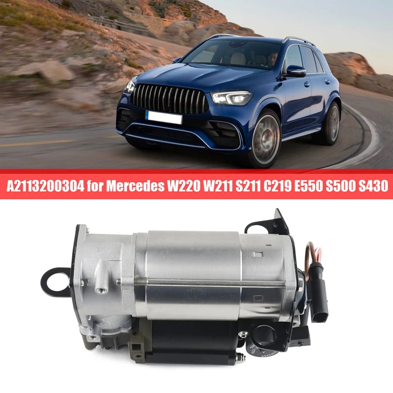 A2113200304 Air Suspension Compressor Pump Without Barrier Electrical Car For Mercedes W220 W211 S211 C219 E550 S500