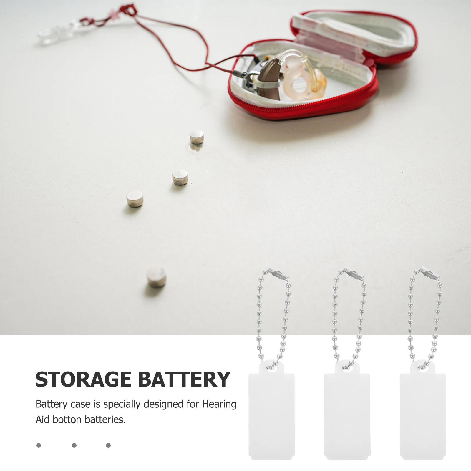 

5pcs Box Case Keychain Small Amplifier Holder Organizer Aids Travel Camping Home Compact Storage Solution