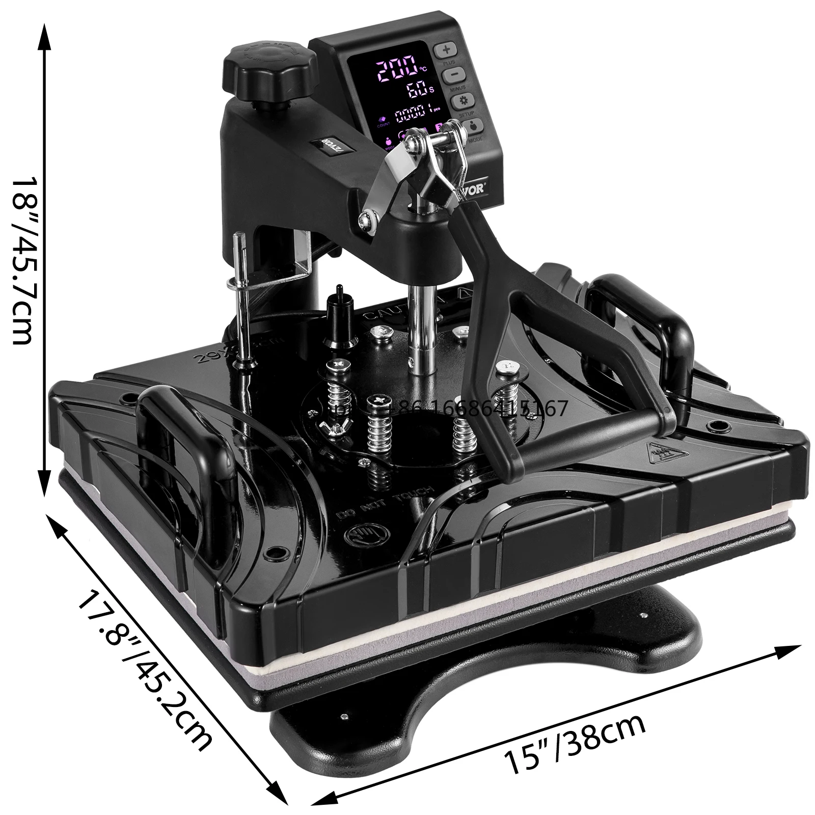 

Direct Sale 12x15 Heat Press Equipment Advanced 8 In 1 Heat Transfer Press Equipment