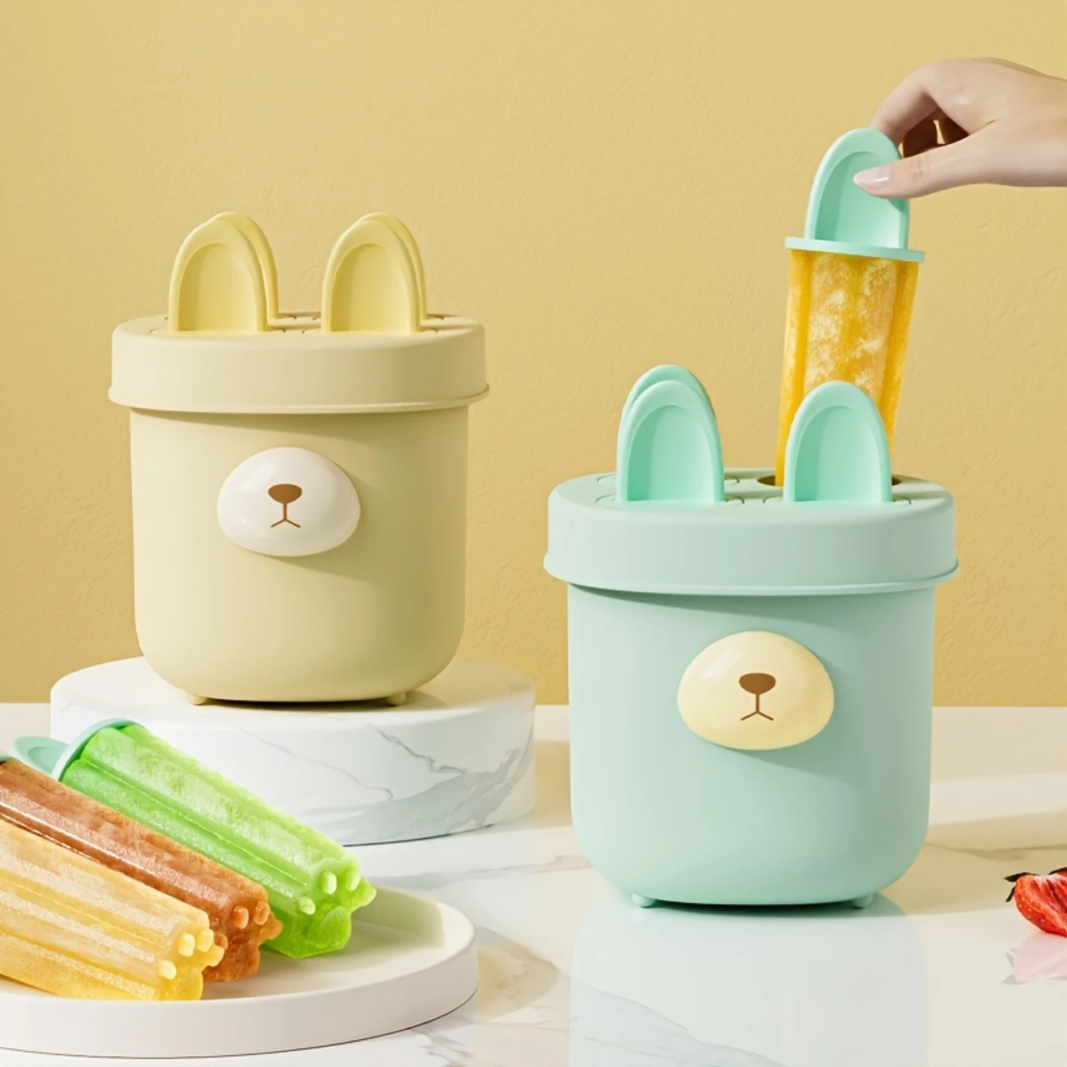 

Easy-Release Ice Cream & Popsicle Mold - Food Grade, Bpa-Free Polypropylene, Perfect For Homemade Treats