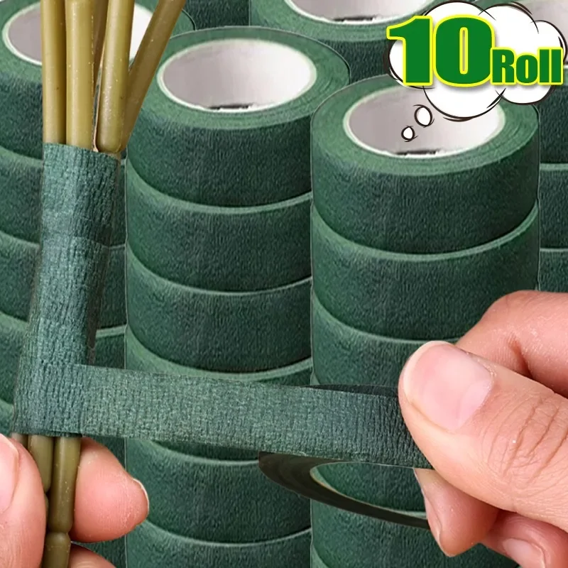 10/1 ม้วนช่อดอกไม้ Stem เทป Self-Adhesive เทปดอกไม้ Florist ประดิษฐ์ดอกไม้ห่อเทปสําหรับงานแต่งงานอุปกรณ์