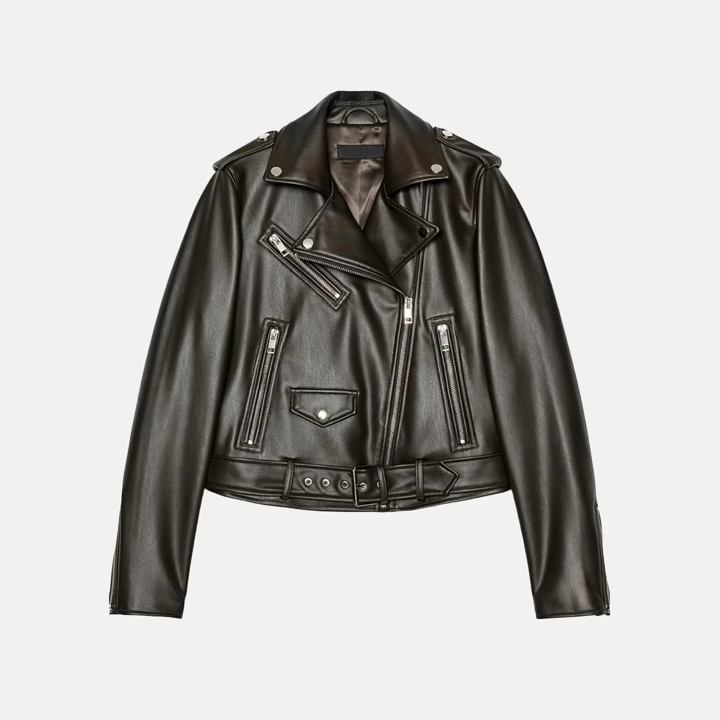 Z المرأة Faion عادية Sle الجلود Jaet دراجة نارية Jaet ملابس خارجية الجلود الاصطناعية وصول جديد 2025