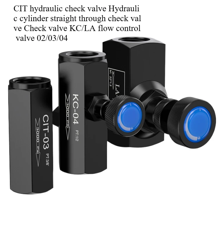 CIT hydraulic check Hydraulic cylinder straight through check  Check  KC/LA flow control valve 02/03/04