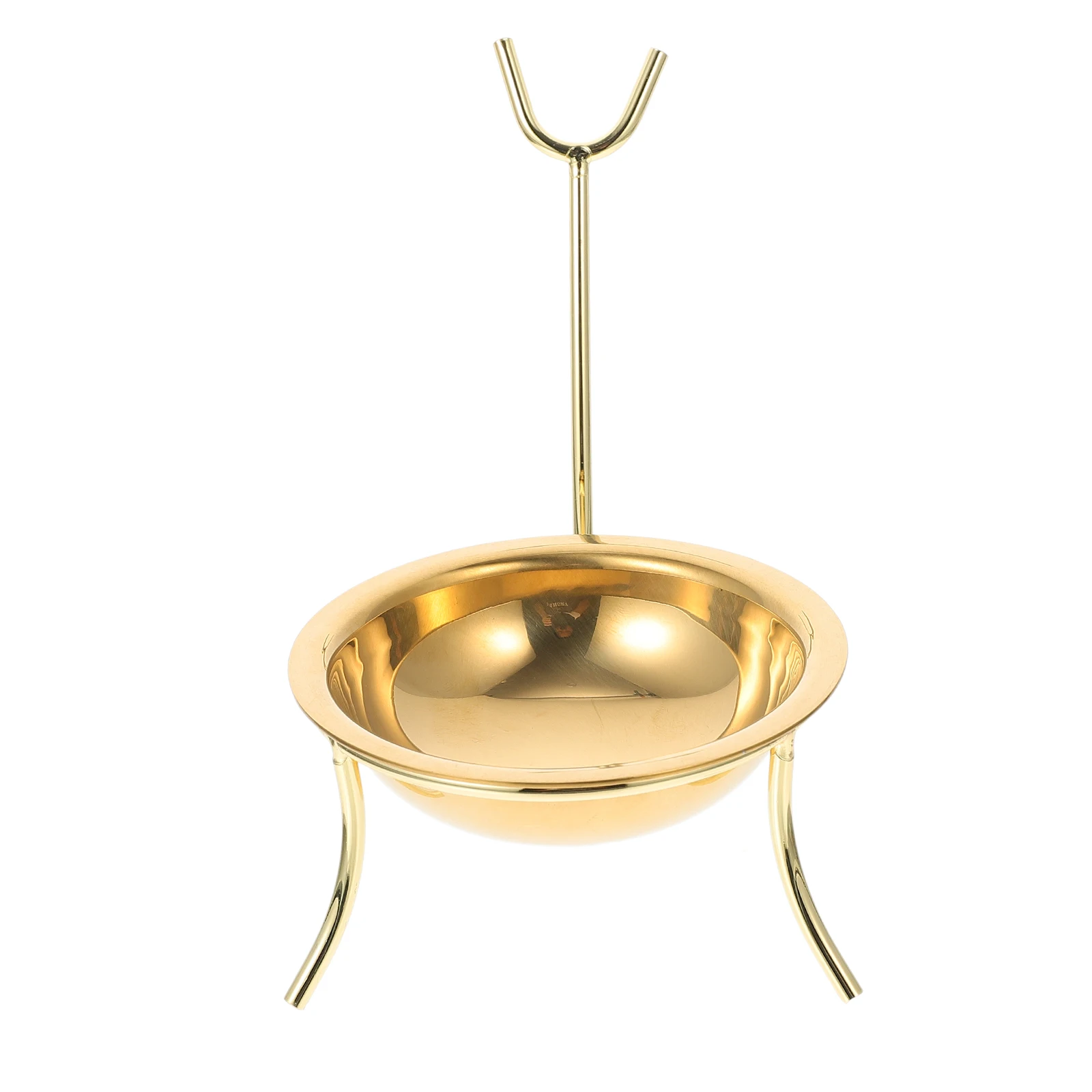 

Removable Colander Holder Stainless Steel Spoon Stand Kitchen Golden Single Rack Small Size Utensils Storage Healthy Hygienic