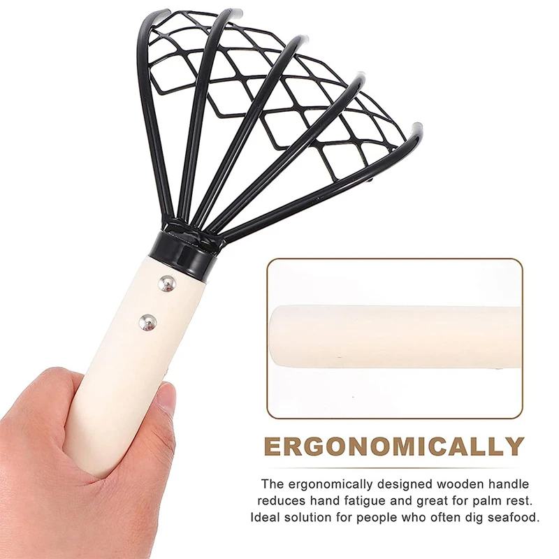 AT14 Five-Claw Rake Scarifying Tool Seafood Shell Rake