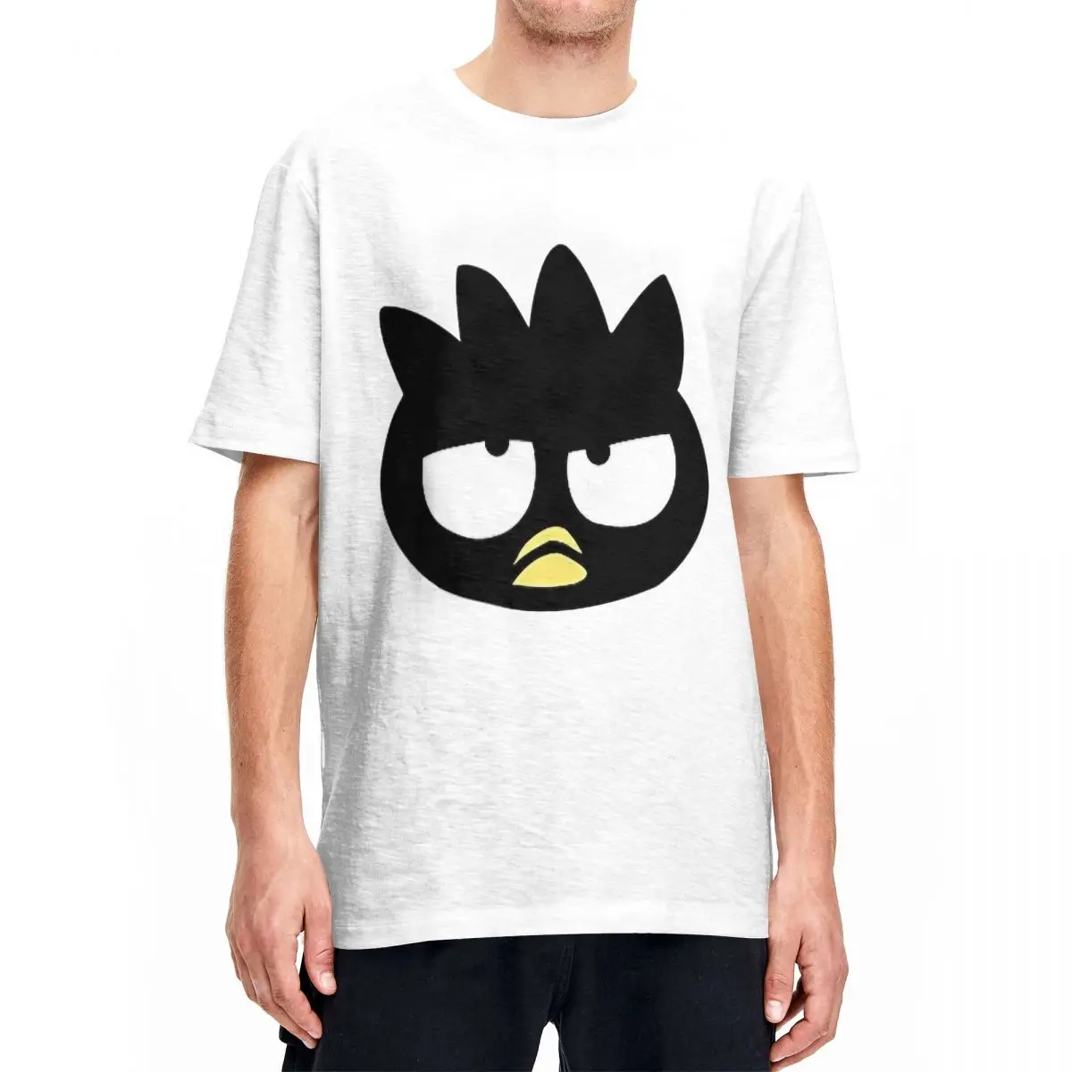 Men Women T-Shirts Badtz Maru Logo Cute Penguin Novelty Pure Cotton Tee Shirt Short Sleeve T Shirts Round Collar Tops Classic