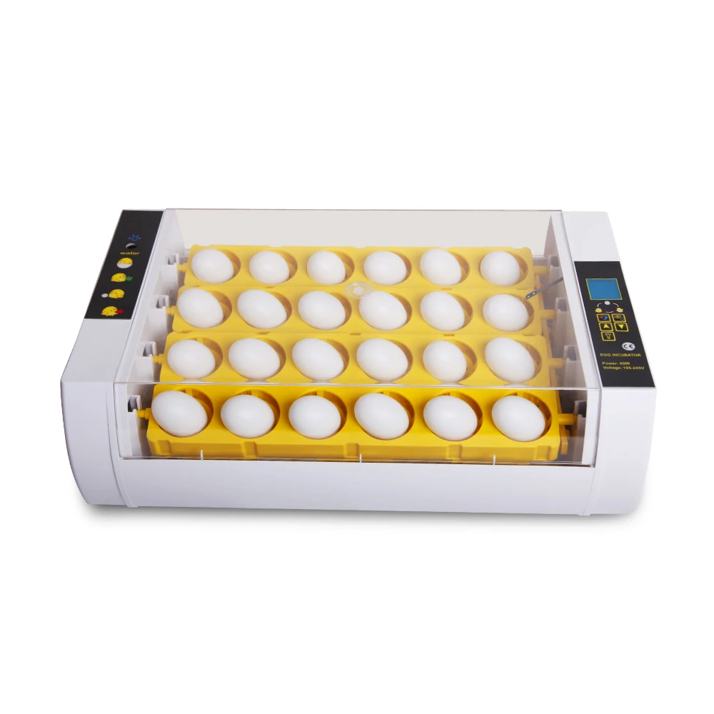 Nanchang HHD brand egg incubator for sale fully automatic with built in egg candler function  YZ-24S