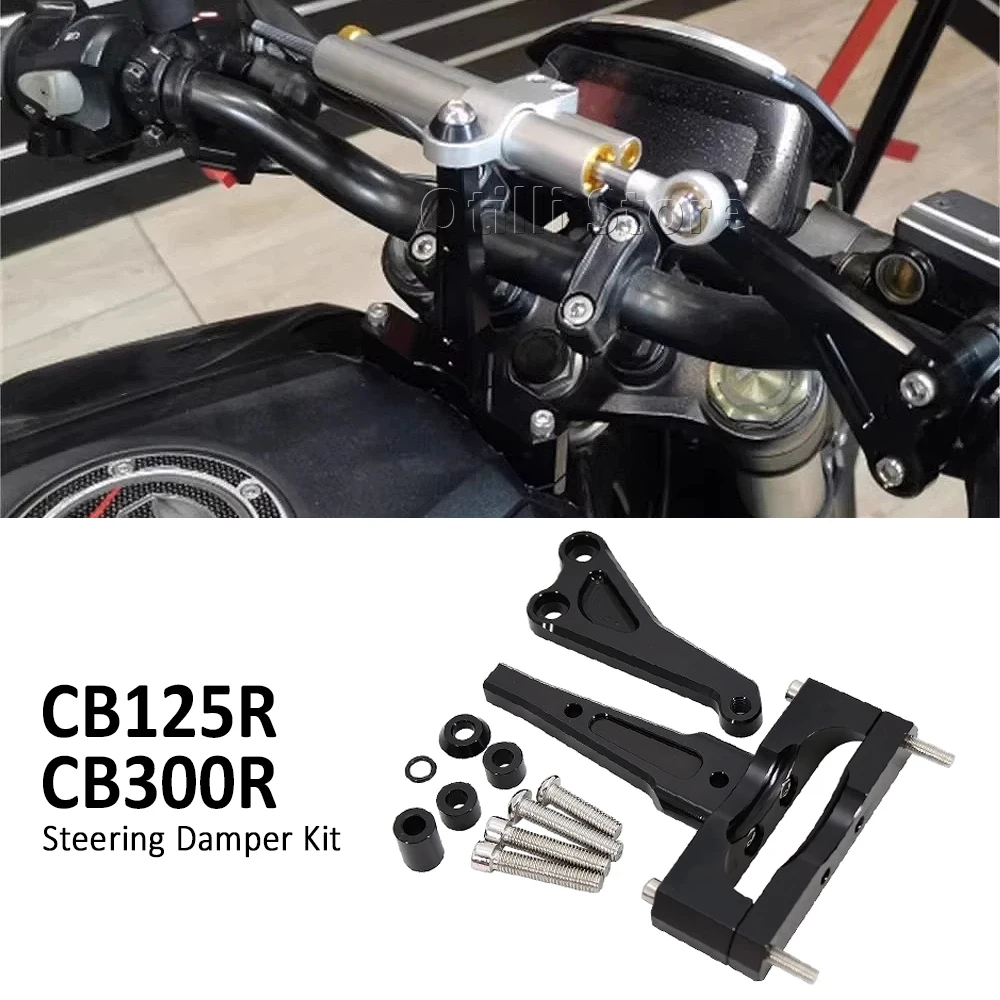 

Motorcycle Accessorie Directional Damper Shock Absorber Stabilizer Steering Dampers Bracket For HONDA CB 125 300 R CB125R CB300R