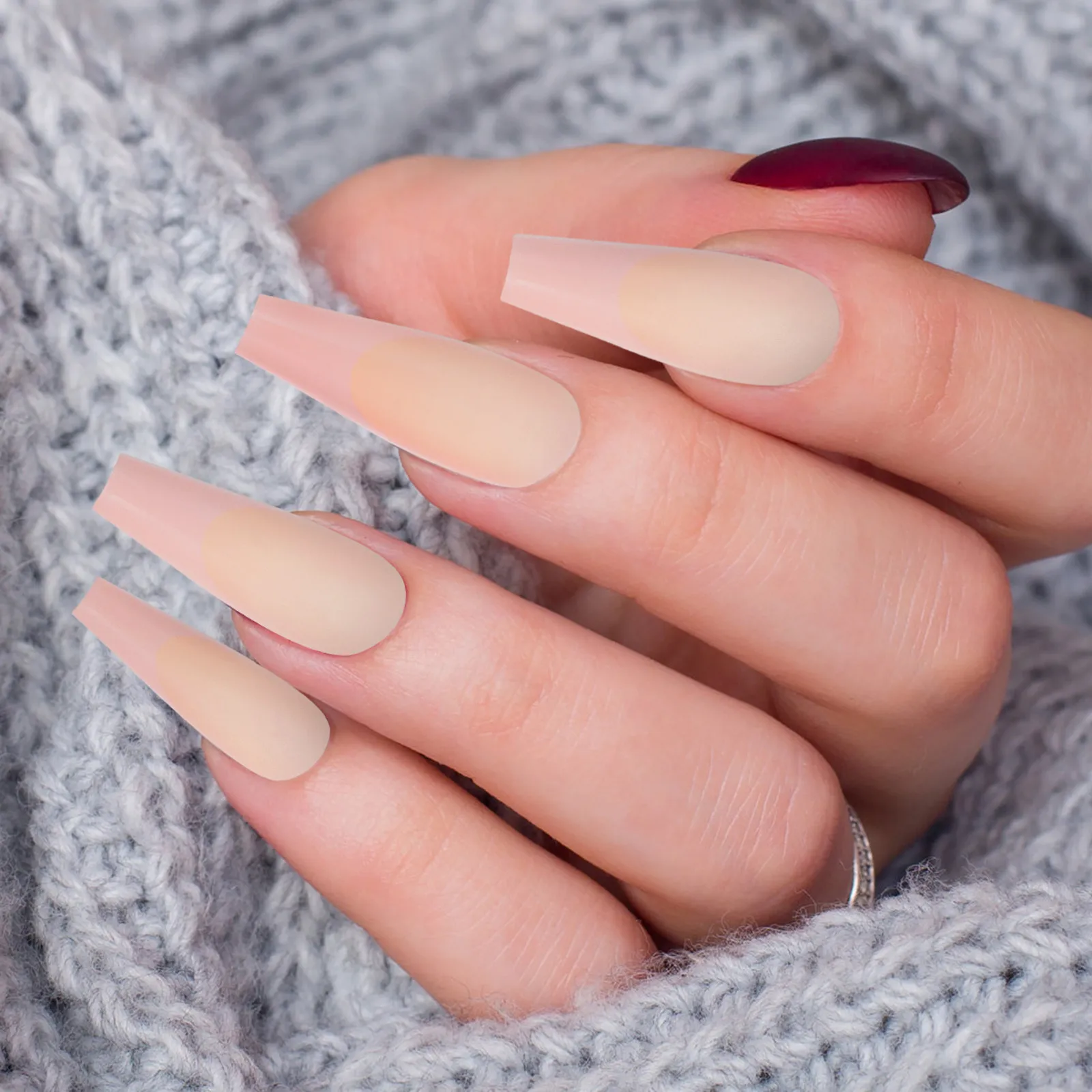 

120Pcs Glue on Nails Women Medium Length Press on Fake Nails for Daily Wear Special Events Nail Salon DIY Manicure Supplies